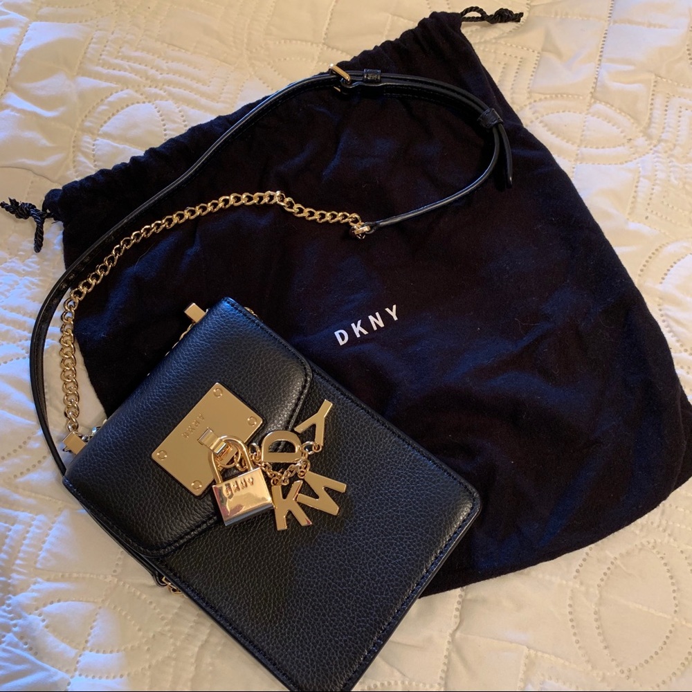 DKNY Elissa North South Leather Crossbody bag